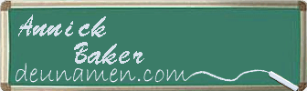 Annick Baker Visitenkarte